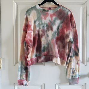 UNBRANDED Tie Dye Crew Neck Long Sleeves Top SZ M